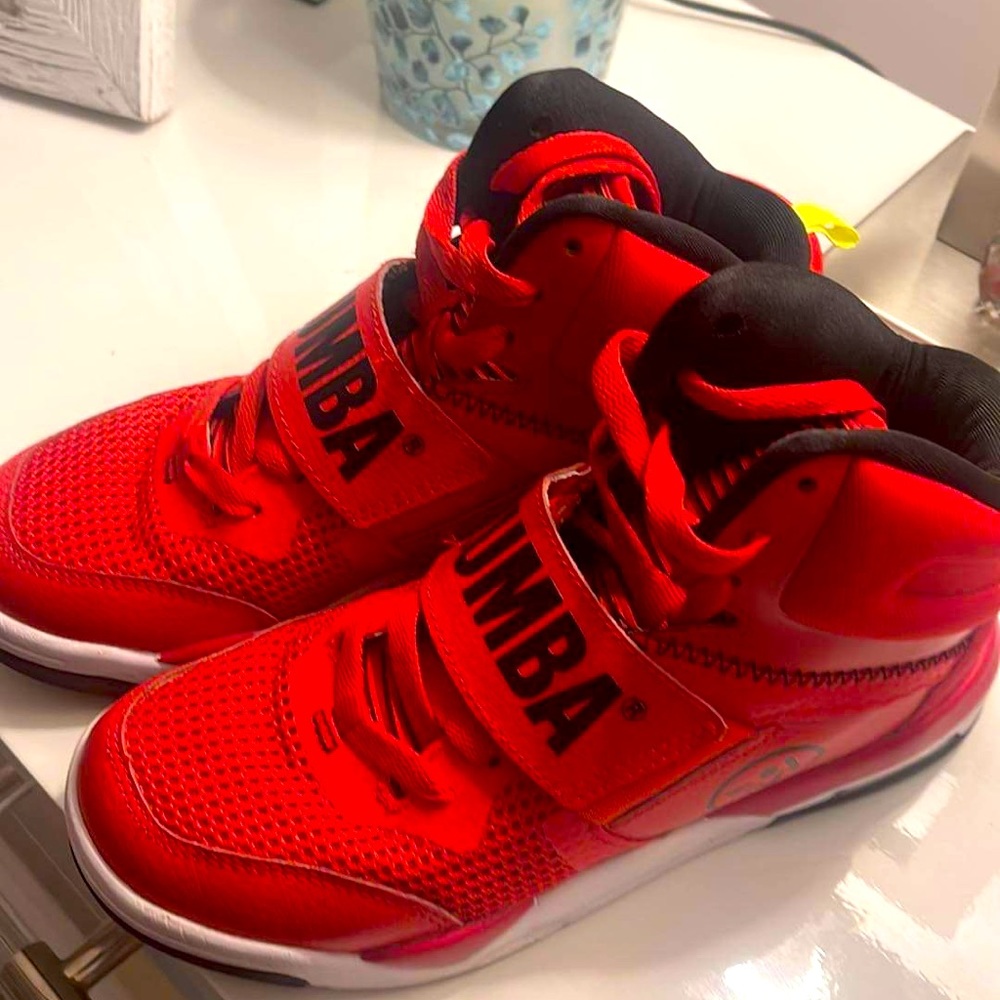 Red zumba shoes